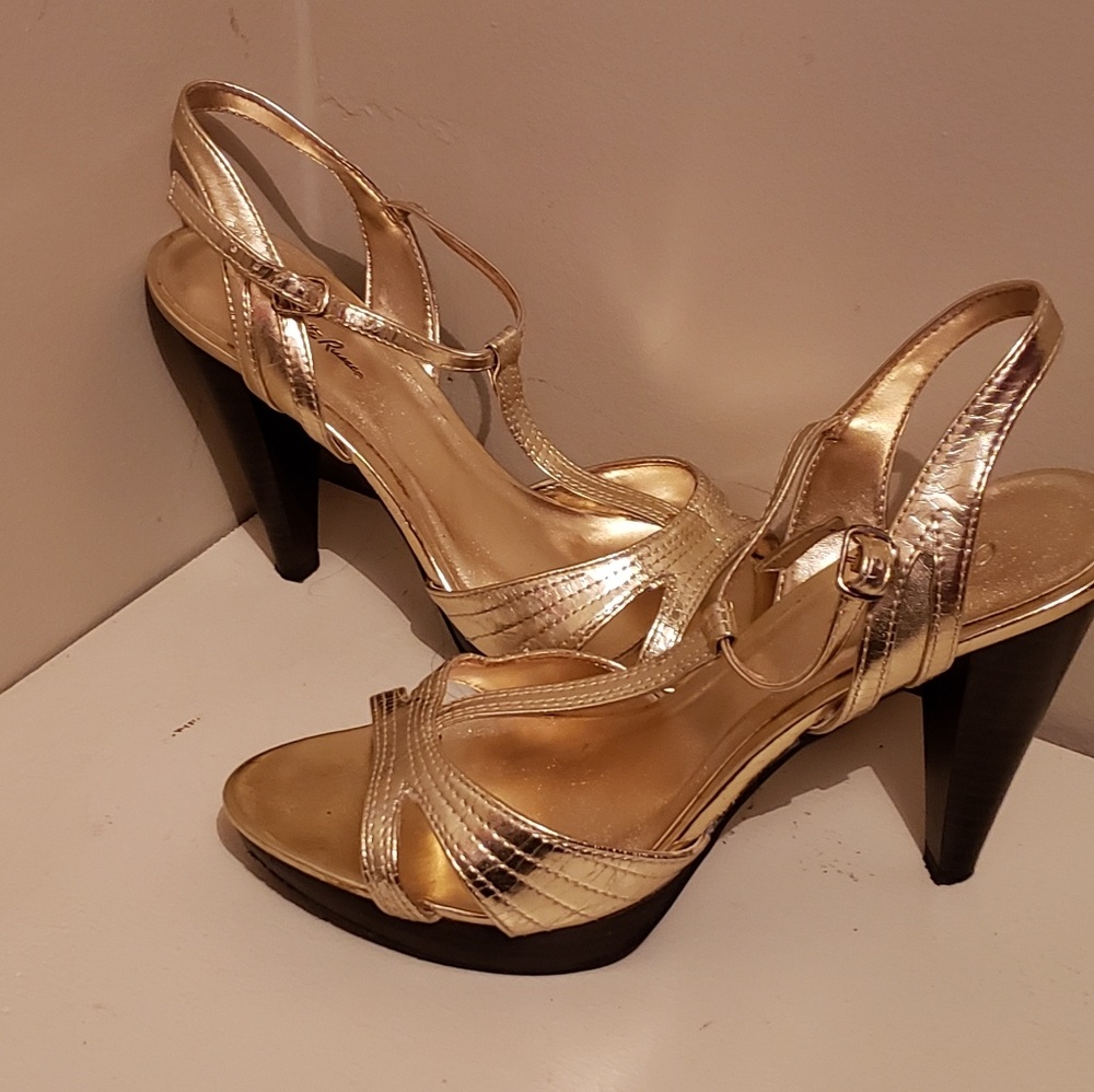 Gold heels